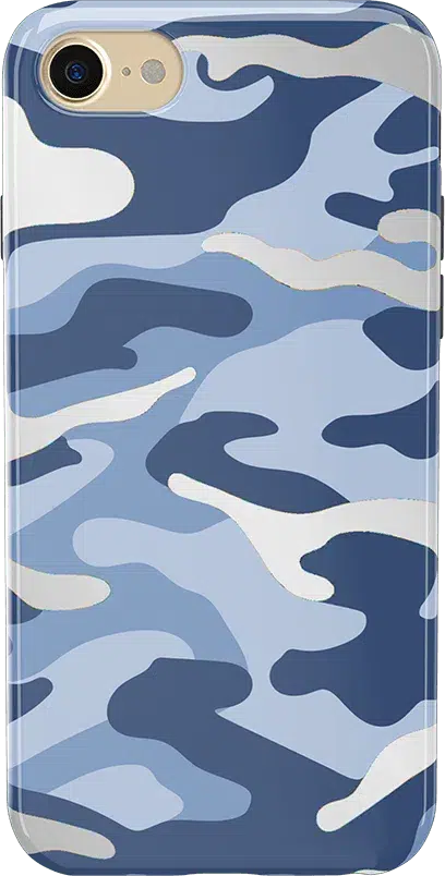 In Formation | Metallic Blue Camo Case iPhone Case get.casely 