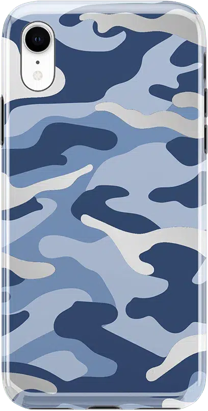 In Formation | Metallic Blue Camo Case iPhone Case get.casely Classic iPhone XR 