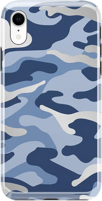 In Formation | Metallic Blue Camo Case iPhone Case get.casely Classic iPhone XR 