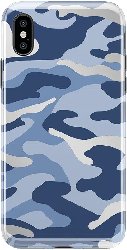 In Formation | Metallic Blue Camo Case iPhone Case get.casely Classic iPhone X / XS 