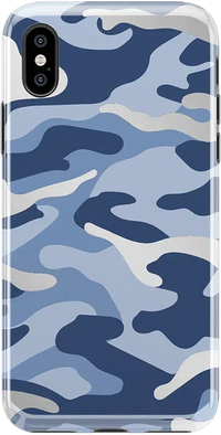 In Formation | Metallic Blue Camo Case iPhone Case get.casely Classic iPhone X / XS 