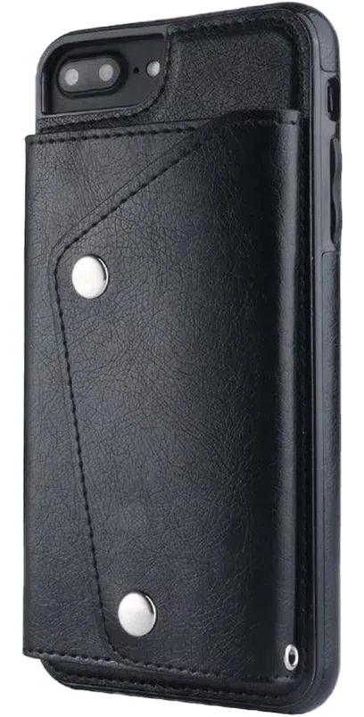 Black Vegan Leather | Wallet Case iPhone Case get.casely 