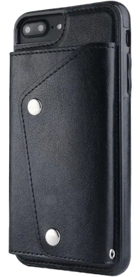 Black Vegan Leather | Wallet Case iPhone Case get.casely 