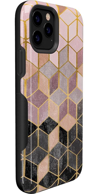 Stepping Up | Geo Rose Gold Marble Case iPhone Case get.casely 