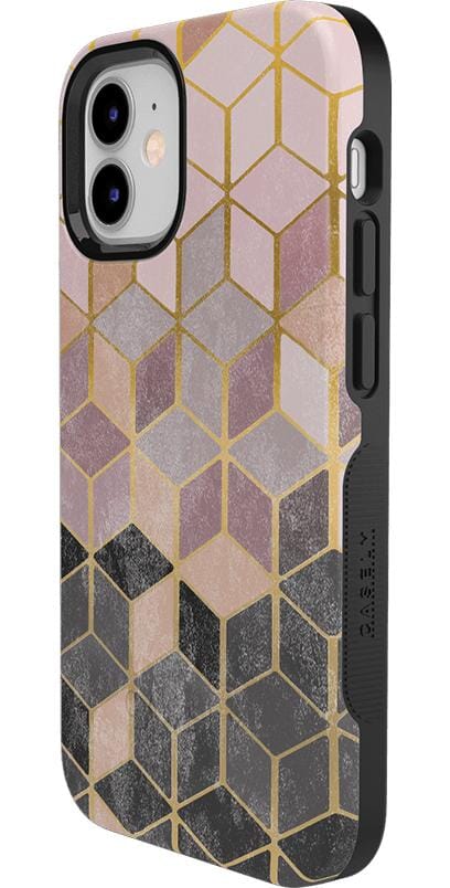 Stepping Up | Geo Rose Gold Marble Case iPhone Case get.casely 