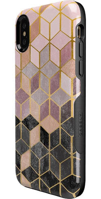 Stepping Up | Geo Rose Gold Marble Case iPhone Case get.casely 