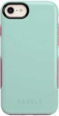 Mint Green on Pink | Ultra-Protective Bold Case iPhone Case get.casely 