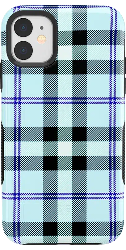 As if! | Light Blue Plaid Case iPhone Case get.casely 