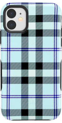 As if! | Light Blue Plaid Case iPhone Case get.casely 