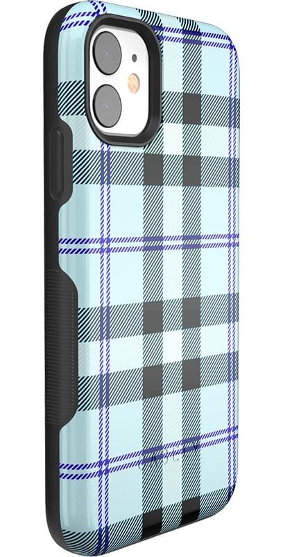 As if! | Light Blue Plaid Case iPhone Case get.casely 