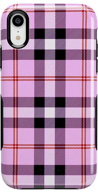 As if! | Light Purple Plaid Case iPhone Case get.casely 