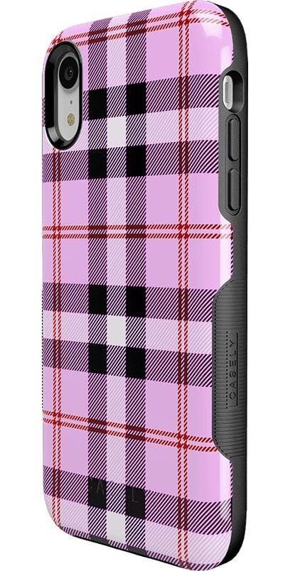 As if! | Light Purple Plaid Case iPhone Case get.casely 