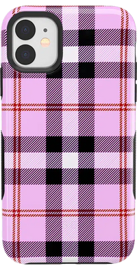 As if! | Light Purple Plaid Case iPhone Case get.casely Bold iPhone 11 