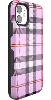 As if! | Light Purple Plaid Case iPhone Case get.casely 