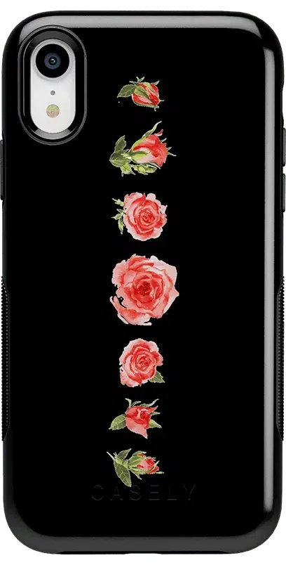 Accept the Rose | Blooming Red Rose Floral Case iPhone Case get.casely Bold iPhone XR 