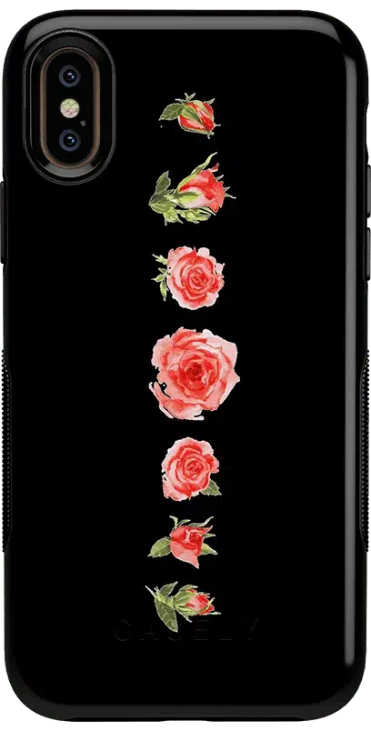 Accept the Rose | Blooming Red Rose Floral Case iPhone Case get.casely Bold iPhone XS Max 