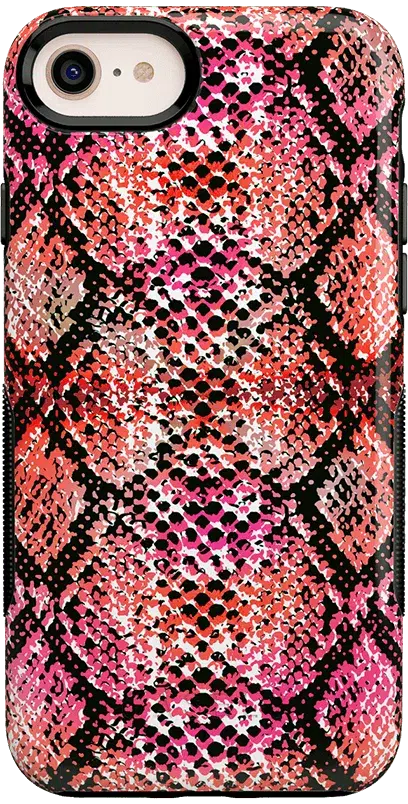 Snake Along | Red Snake Skin Case iPhone Case get.casely Bold iPhone 12 Pro 