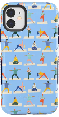 Go with the Flow | Light Blue Yoga Case iPhone Case get.casely Bold iPhone 11 