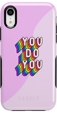 YOU DO YOU | Purple Print iPhone Case iPhone Case get.casely 