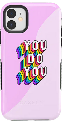 YOU DO YOU | Purple Print iPhone Case iPhone Case get.casely Bold iPhone 11 