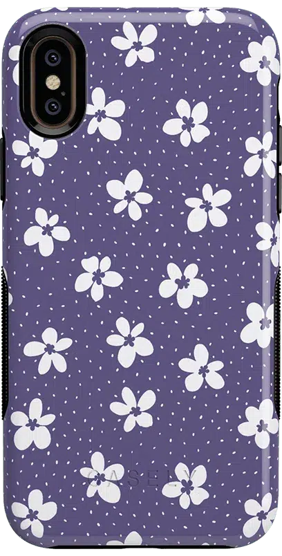 Flower My World | Purple Mauve Floral Case iPhone Case get.casely Bold iPhone XS Max 