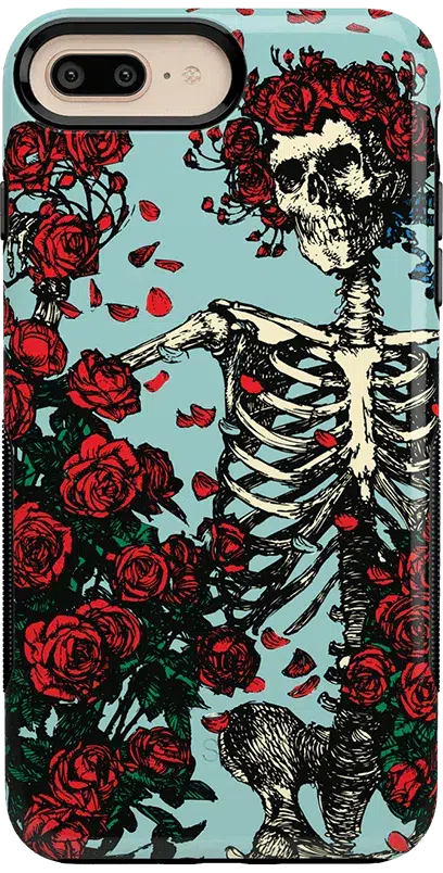 Forever Grateful | Grateful Dead Skeleton Floral Case iPhone Case Grateful Dead Bold iPhone 6/7/8 Plus 