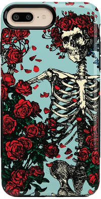Forever Grateful | Grateful Dead Skeleton Floral Case iPhone Case Grateful Dead Bold iPhone 6/7/8 Plus 