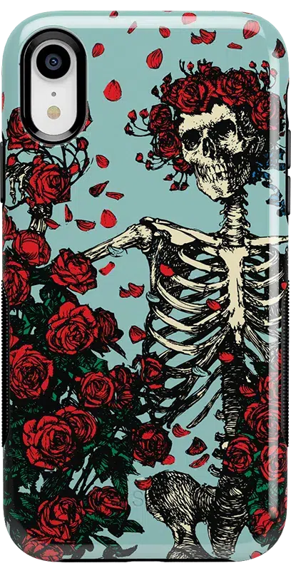 Forever Grateful | Grateful Dead Skeleton Floral Case iPhone Case Grateful Dead Bold iPhone XR 