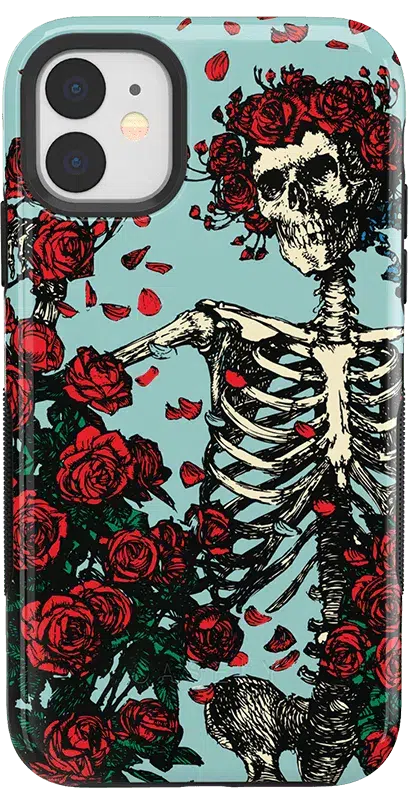 Forever Grateful | Grateful Dead Skeleton Floral Case iPhone Case Grateful Dead Bold iPhone 11 