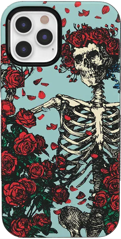 Forever Grateful | Grateful Dead Skeleton Floral Case iPhone Case Grateful Dead Bold iPhone 12 Pro 