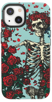 Forever Grateful | Grateful Dead Skeleton Floral Case iPhone Case Grateful Dead Bold + MagSafe® iPhone 13 