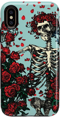 Forever Grateful | Grateful Dead Skeleton Floral Case iPhone Case Grateful Dead Bold iPhone XS Max 