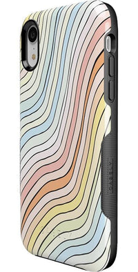 Ride The Wave | Pastel Rainbow Lined Case iPhone Case get.casely