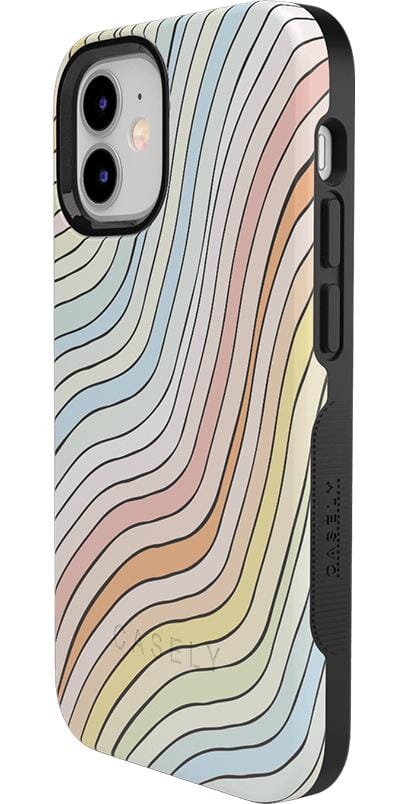 Ride The Wave | Pastel Rainbow Lined Case iPhone Case get.casely