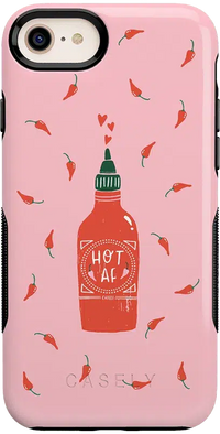 Spicy AF | Pink Chili Hot Sauce Case iPhone Case get.casely Bold iPhone SE (2020 & 2022) 