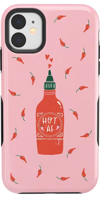 Spicy AF | Pink Chili Hot Sauce Case iPhone Case get.casely 