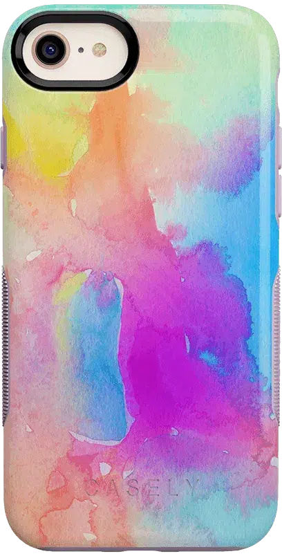 Painting in Pastels | Rainbow Watercolor Case iPhone Case get.casely Bold iPhone 6/7/8 