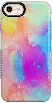 Painting in Pastels | Rainbow Watercolor Case iPhone Case get.casely Bold iPhone 6/7/8 