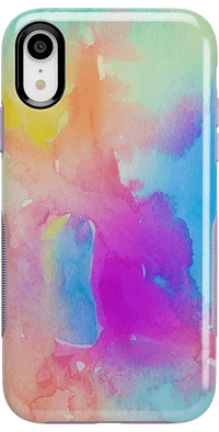 Painting in Pastels | Rainbow Watercolor Case iPhone Case get.casely Bold iPhone XR 