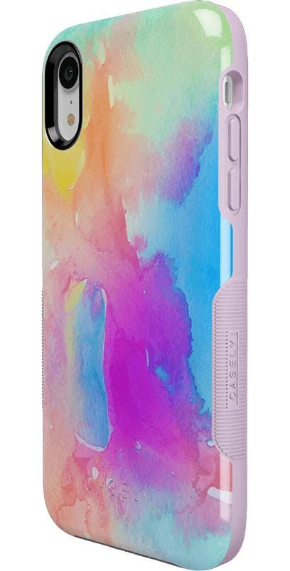 Painting in Pastels | Rainbow Watercolor Case iPhone Case get.casely 