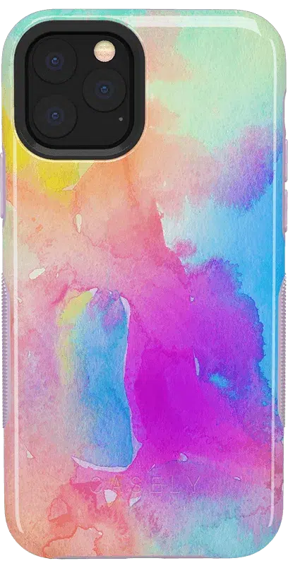 Painting in Pastels | Rainbow Watercolor Case iPhone Case get.casely Bold iPhone 11 Pro 