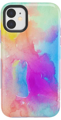 Painting in Pastels | Rainbow Watercolor Case iPhone Case get.casely Bold iPhone 11 