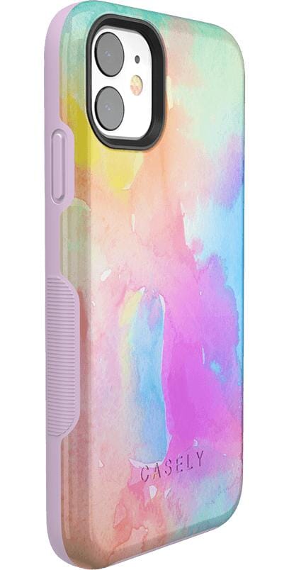 Painting in Pastels | Rainbow Watercolor Case iPhone Case get.casely 