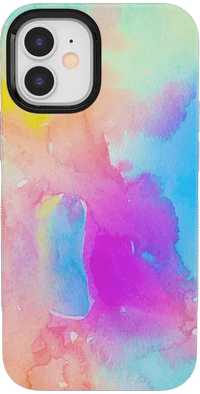 Painting in Pastels | Rainbow Watercolor Case iPhone Case get.casely Bold iPhone 12 Mini 