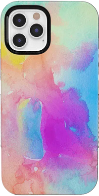 Painting in Pastels | Rainbow Watercolor Case iPhone Case get.casely Bold iPhone 12 Pro 