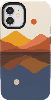 Opposites Attract | Day & Night Colorblock Mountains Case iPhone Case get.casely Bold iPhone 12 