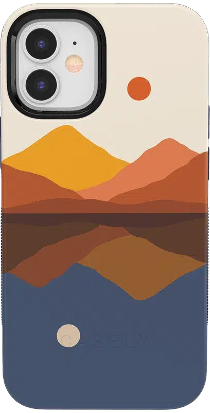 Opposites Attract | Day & Night Colorblock Mountains Case iPhone Case get.casely Bold iPhone 12 