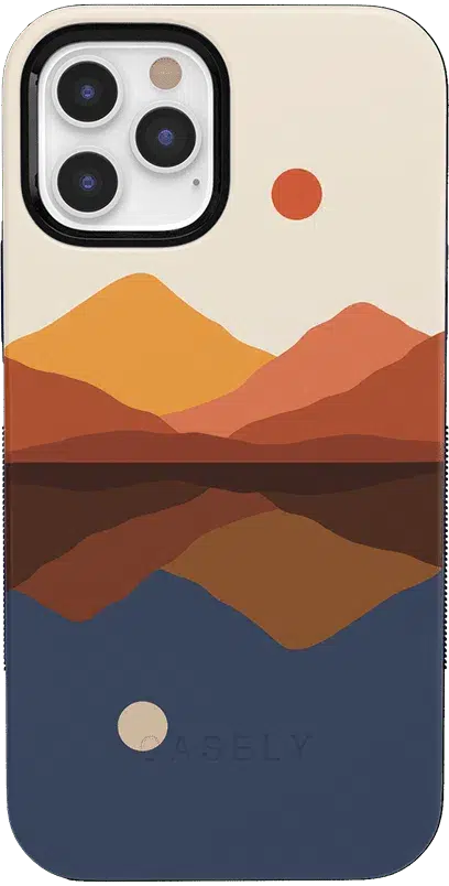 Opposites Attract | Day & Night Colorblock Mountains Case iPhone Case get.casely Bold iPhone 12 Pro Max 