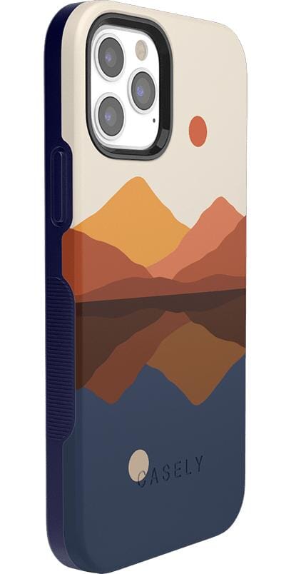 Opposites Attract | Day & Night Colorblock Mountains Case iPhone Case get.casely