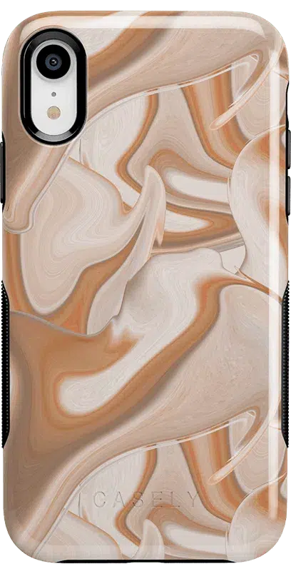 Caramel Delight | Marble Swirl Case iPhone Case get.casely Bold iPhone XR 